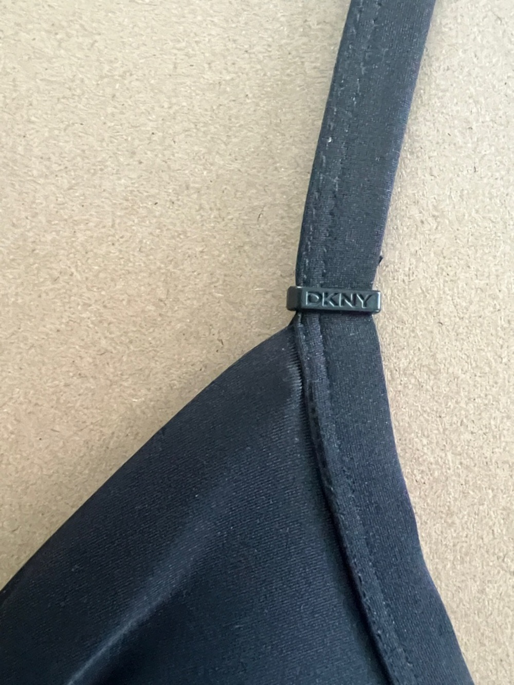 DKNY One‑Piece Swimsuit Black Ruched Waist Tummy Flattering - Picture 7 of 9